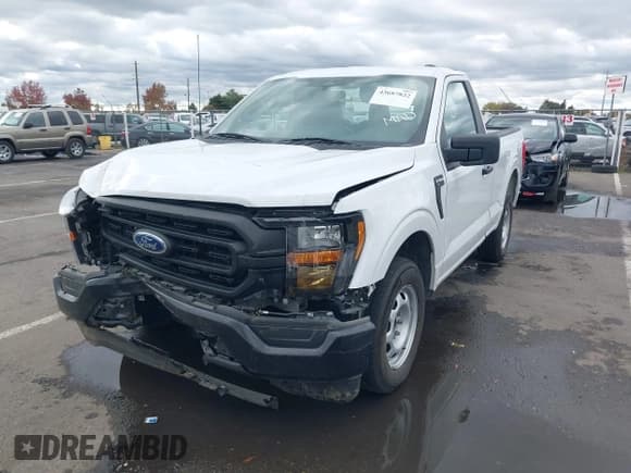 ✅ 2023 Ford F-150 XL • VIN: 1FTMF1CB5PKD04457 • Lot: 43687822. Listed on IAAI with 41,187 mi. Free auction sales archive from the USA and detailed vehicle history report at DreamBid. Image 2.