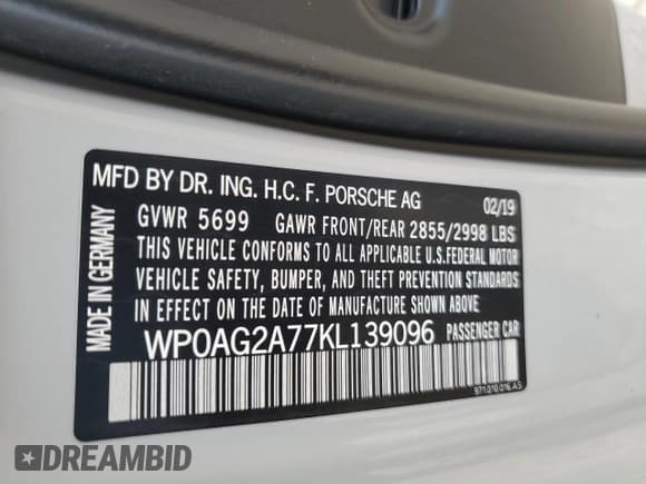 ✅ 2019 Porsche Panamera GTS • VIN: WP0AG2A77KL139096 • Lot: 60654754. Wystawiony na Copart z przebiegiem 35 410 mil. Bezpłatny archiwum sprzedaży aukcyjnych z USA i szczegółowy raport historii pojazdu na DreamBid. Zdjęcie 14.