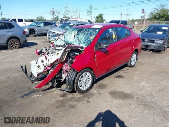 ✅ 2024 Mitsubishi Mirage SE • VIN: ML32FVFJ3RHF19861 • Lot: 43651306. Listed on IAAI with 10,111 mi. Free auction sales archive from the USA and detailed vehicle history report at DreamBid. Image 17.