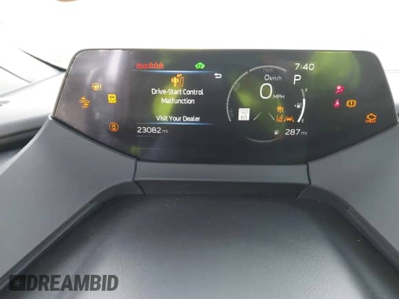 2025 Toyota Prius LE with VIN JTDACAAU4S3052719, listed as a IAAI auction lot 43175096 with 23,082 mi miles and . Bid and sale history available at DreamBid. Image 7.