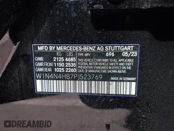 ✅ 2023 Mercedes-Benz GLA 250 • VIN: W1N4N4HB7PJ523769 • Лот: 41912889. Опубликован ранее на IAAI с пробегом 15 001 миль. Бесплатный доступ к архиву аукционных продаж из США и подробный отчёт об истории автомобиля на DreamBid. Изображение 9.