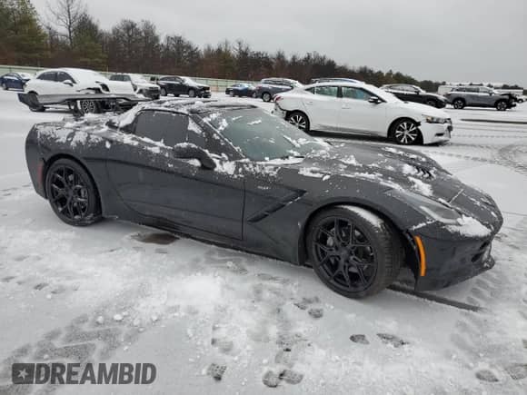 2018 Chevrolet Corvette 3LT with VIN 1G1YF3D72J5101399, listed as a Copart auction lot 44209055 with 76,104 mi miles and Salvage title. Bid and sale history available at DreamBid. Image 4.