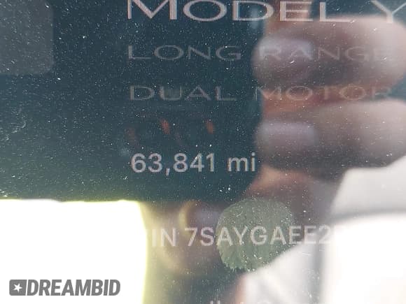 ✅ 2023 Tesla Model Y Long Range • VIN: 7SAYGAEE2PF632408 • Лот: 42601819. Опубликован ранее на IAAI с пробегом 63 841 миль. Бесплатный доступ к архиву аукционных продаж из США и подробный отчёт об истории автомобиля на DreamBid. Изображение 7.