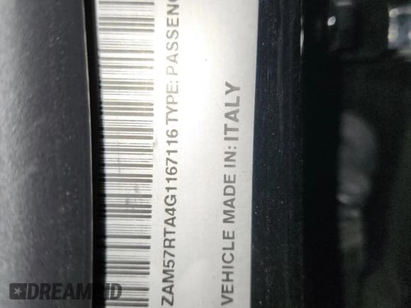 ✅ 2016 Maserati Ghibli S Q4 • VIN: ZAM57RTA4G1167116 • Lot: 87121275. Listed on Copart with 95,476 mi. Free auction sales archive from the USA and detailed vehicle history report at DreamBid. Image 12.