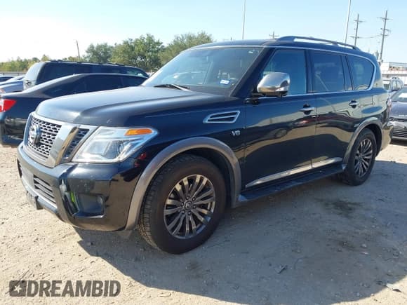 ✅ 2018 Nissan Armada Platinum • VIN: JN8AY2NF9J9332266 • Lot: 43412318. Listed on IAAI with 132,292 mi. Free auction sales archive from the USA and detailed vehicle history report at DreamBid. Image 2.