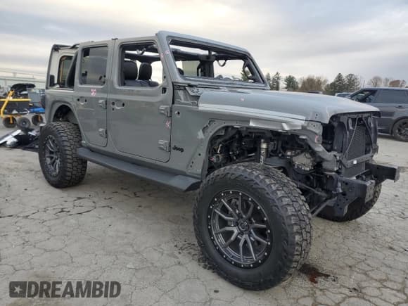 ✅ 2023 Jeep Wrangler Sahara • VIN: 1C4JJXP69PW516059 • Лот: 91528835. Опубликован ранее на Copart с пробегом 41 462 миль. Бесплатный доступ к архиву аукционных продаж из США и подробный отчёт об истории автомобиля на DreamBid. Изображение 4.