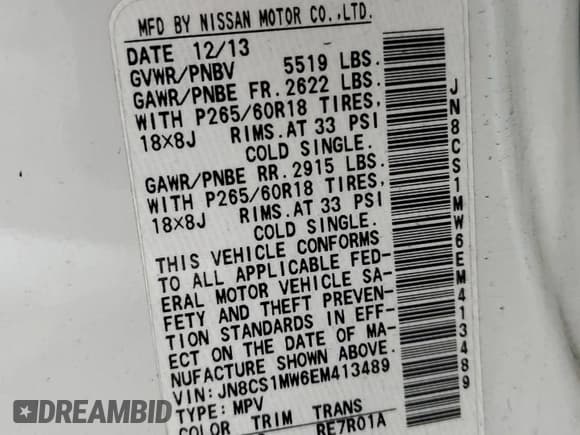 ✅ 2014 Infiniti QX70 • VIN: JN8CS1MW6EM413489 • Lot: 87665875. Wystawiony na Copart z przebiegiem 139 371 mil. Bezpłatny archiwum sprzedaży aukcyjnych z USA i szczegółowy raport historii pojazdu na DreamBid. Zdjęcie 13.