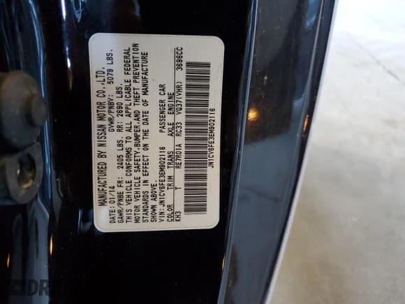 ✅ 2014 Infiniti Q60 • VIN: JN1CV6FE3EM902116 • Lot: 85374675. Listed on Copart with 95,742 mi. Free auction sales archive from the USA and detailed vehicle history report at DreamBid. Image 12.