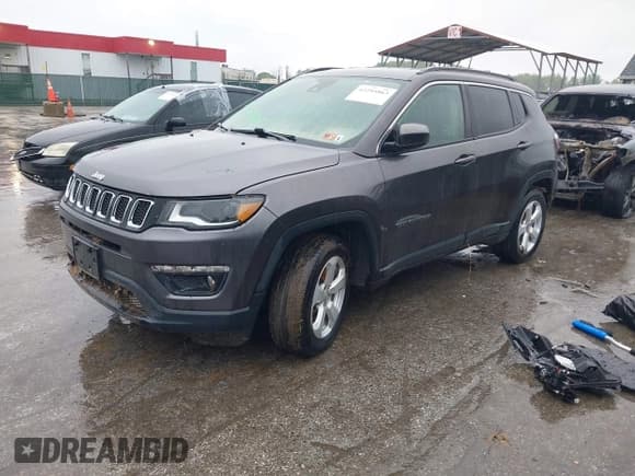 ✅ 2018 Jeep Compass Altitude • VIN: 3C4NJDBB2JT432456 • Lot: 42295863. Listed on IAAI with Not provided. Free auction sales archive from the USA and detailed vehicle history report at DreamBid. Image 2.