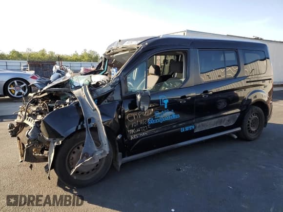 ✅ 2017 Ford Transit Connect XLT • VIN: NM0GE9F78H1301627 • Lot: 90090775. Listed on Copart with Not provided. Free auction sales archive from the USA and detailed vehicle history report at DreamBid. Image 1.