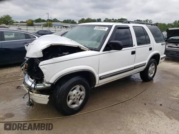 1999 Chevrolet Blazer LS z VIN 1GNDT13W9X2166733, wystawiony jako Copart lot #64965434 z przebiegiem 214 296 mil mil oraz Nie do naprawy • Non repairable. Historia ofert i sprzedaży dostępna na DreamBid. Obrazek 1.