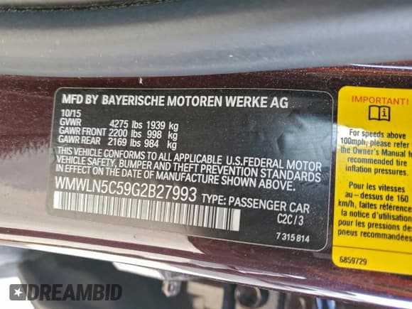 ✅ 2016 MINI Clubman • VIN: WMWLN5C59G2B27993 • Lot: 94456905. Wystawiony na Copart z przebiegiem 103 493 mil. Bezpłatny archiwum sprzedaży aukcyjnych z USA i szczegółowy raport historii pojazdu na DreamBid. Zdjęcie 12.