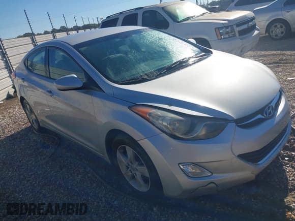 ✅ 2013 Hyundai Elantra GLS • VIN: KMHDH4AE4DU005689 • Lot: 43455817. Listed on IAAI with 207,105 mi. Free auction sales archive from the USA and detailed vehicle history report at DreamBid. Image 1.