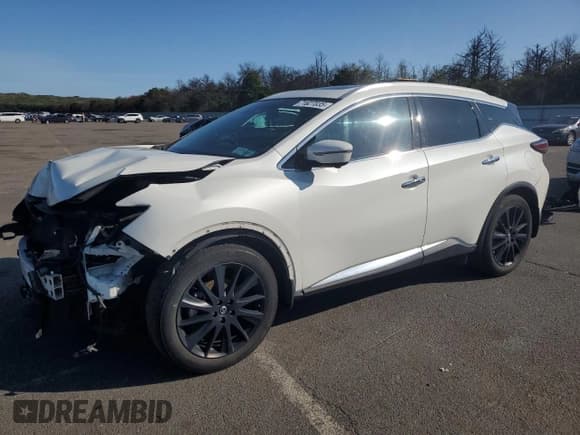 ✅ 2020 Nissan Murano Platinum • VIN: 5N1AZ2DS9LN166263 • Lot: 71627035. Listed on Copart with 36,497 mi. Free auction sales archive from the USA and detailed vehicle history report at DreamBid. Image 1.