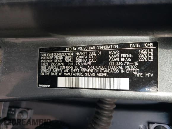 ✅ 2016 Volvo S60 T5 Platinum • VIN: YV4612UM0G2001094 • Лот: 92891915. Опубликован ранее на Copart с пробегом 83 874 миль. Бесплатный доступ к архиву аукционных продаж из США и подробный отчёт об истории автомобиля на DreamBid. Изображение 12.