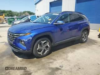 2022 Hyundai Tucson Limited with VIN 5NMJECAE5NH132132, listed as a Copart auction lot 61995285 with 47,709 mi miles and Salvage title. Bid and sale history available at DreamBid. Image 1.