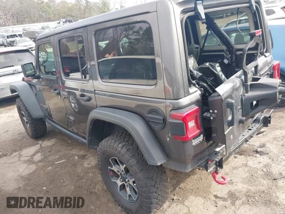 ✅ 2020 Jeep Wrangler Unlimited Rubicon • VIN: 1C4HJXFN8LW176002 • Lot: 41662158. Listed on IAAI with 55,924 mi. Free auction sales archive from the USA and detailed vehicle history report at DreamBid. Image 3.