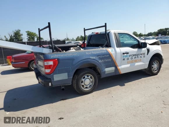 ✅ 2021 Ford F-150 XL • VIN: 1FTMF1CB3MKE47273 • Lot: 66602585. Listed on Copart with 129,932 mi. Free auction sales archive from the USA and detailed vehicle history report at DreamBid. Image 3.