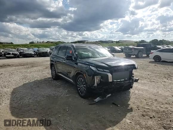 ✅ 2025 Hyundai Palisade Calligraphy • VIN: KM8R74GE4SU811559 • Лот: 46921605. Опубликован ранее на Copart с пробегом 3 881 миль. Бесплатный доступ к архиву аукционных продаж из США и подробный отчёт об истории автомобиля на DreamBid. Изображение 14.