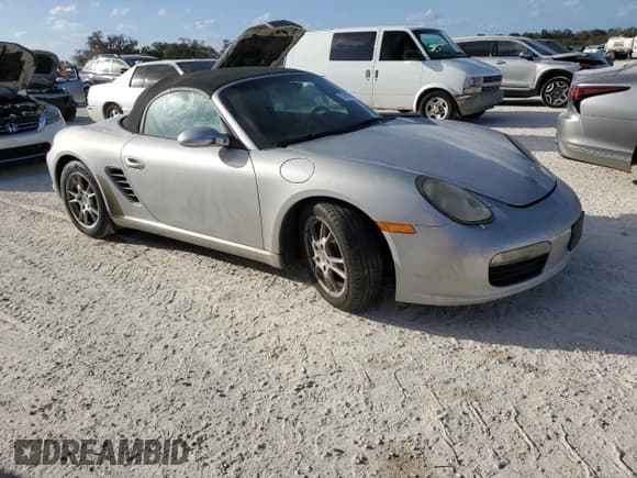 ✅ 2007 Porsche Boxster • VIN: WP0CA29867U711901 • Lot: 77470004. Listed on Copart with Not provided. Free auction sales archive from the USA and detailed vehicle history report at DreamBid. Image 4.