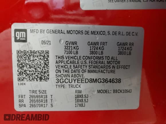 ✅ 2021 Chevrolet Silverado 1500 RST • VIN: 3GCUYEED8MG364638 • Lot: 92171825. Wystawiony na Copart z przebiegiem Nie podano. Bezpłatny archiwum sprzedaży aukcyjnych z USA i szczegółowy raport historii pojazdu na DreamBid. Zdjęcie 12.