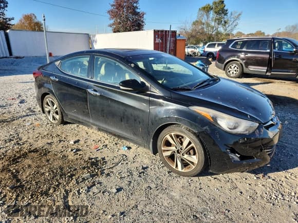 ✅ 2014 Hyundai Elantra SE • VIN: KMHDH4AE6EU090519 • Lot: 91928405. Listed on Copart with 154,719 mi. Free auction sales archive from the USA and detailed vehicle history report at DreamBid. Image 4.