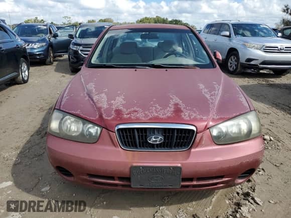 2002 Hyundai Elantra GLS z VIN KMHDN45D72U460981, wystawiony jako Copart lot #74837984 z przebiegiem Nie podano mil oraz Nie do naprawy • Non repairable. Historia ofert i sprzedaży dostępna na DreamBid. Obrazek 5.