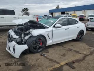 ✅ 2019 Genesis G70 Advanced • VIN: KMTG34LE7KU027441 • Lot: 46877775. Listed on Copart with 87,807 mi. Free auction sales archive from the USA and detailed vehicle history report at DreamBid. Image 1.