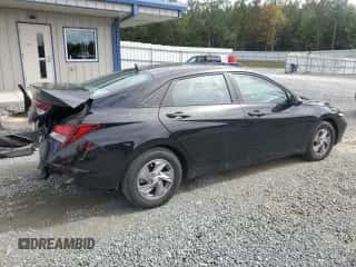 2024 Hyundai Elantra SE with VIN KMHLL4DG5RU829022, listed as a Copart auction lot 81814925 with 16,585 mi miles and Salvage title. Bid and sale history available at DreamBid. Image 3.