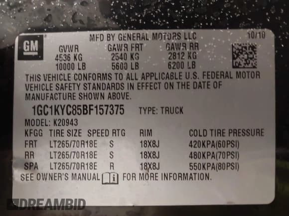 ✅ 2011 Chevrolet Silverado 2500HD LTZ • VIN: 1GC1KYC85BF157375 • Лот: 41343324. Опубликован ранее на IAAI с пробегом Не указан. Бесплатный доступ к архиву аукционных продаж из США и подробный отчёт об истории автомобиля на DreamBid. Изображение 9.