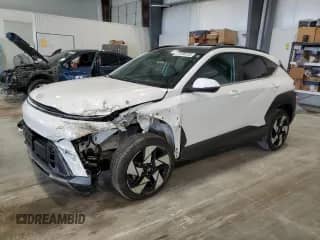 2024 Hyundai Kona Limited with VIN KM8HECA36RU023427, listed as a Copart auction lot 81226725 with 18,038 mi miles and Salvage title. Bid and sale history available at DreamBid. Image 1.