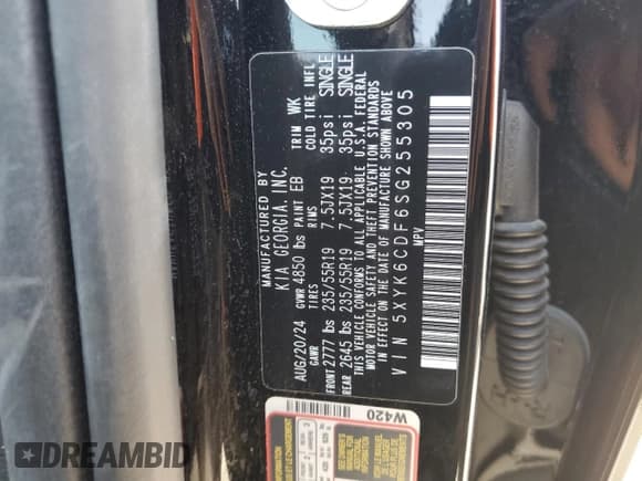 ✅ 2025 Kia Sportage X-Line • VIN: 5XYK6CDF6SG255305 • Lot: 81164275. Wystawiony na Copart z przebiegiem 12 353 mil. Bezpłatny archiwum sprzedaży aukcyjnych z USA i szczegółowy raport historii pojazdu na DreamBid. Zdjęcie 13.