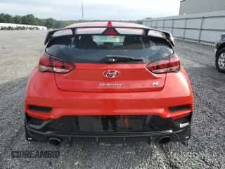 2020 Hyundai Veloster with VIN KMHT36AH4LU005089, listed as a Copart auction lot 70188344 with 26,928 mi miles and Salvage title. Bid and sale history available at DreamBid. Image 6.