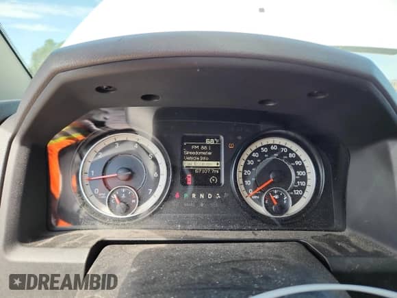 2016 Ram 1500 Express with VIN 3C6JR7ATXGG154448, listed as a Copart auction lot 70376575 with 67,107 mi miles and Salvage title. Bid and sale history available at DreamBid. Image 9.