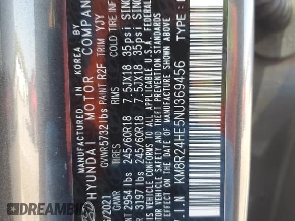 ✅ 2022 Hyundai Palisade SEL • VIN: KM8R24HE5NU369456 • Лот: 73865004. Опубликован ранее на Copart с пробегом 39 399 миль. Бесплатный доступ к архиву аукционных продаж из США и подробный отчёт об истории автомобиля на DreamBid. Изображение 13.