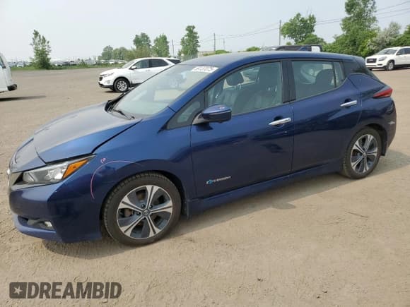 ✅ 2018 Nissan LEAF SL • VIN: 1N4AZ1CP4JC300896 • Lot: 59137075. Listed on Copart with 282,288 mi. Free auction sales archive from the USA and detailed vehicle history report at DreamBid. Image 1.