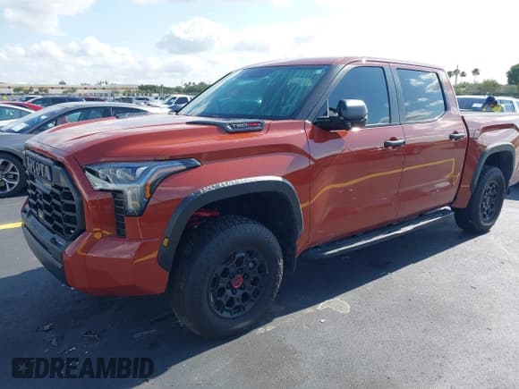 ✅ 2024 Toyota Tundra TRD Pro Hybrid • VIN: 5TFPC5DB9RX082720 • Lot: 42221579. Listed on IAAI with 8,734 mi. Free auction sales archive from the USA and detailed vehicle history report at DreamBid. Image 2.