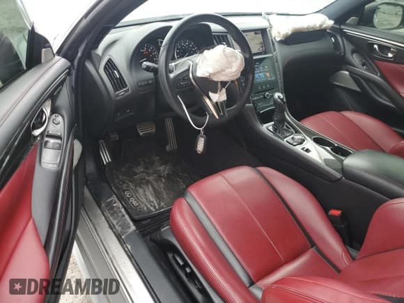 ✅ 2020 Infiniti Q60 Red Sport 400 • VIN: JN1FV7EK2LM400320 • Lot: 56799905. Listed on Copart with 61,126 mi. Free auction sales archive from the USA and detailed vehicle history report at DreamBid. Image 8.