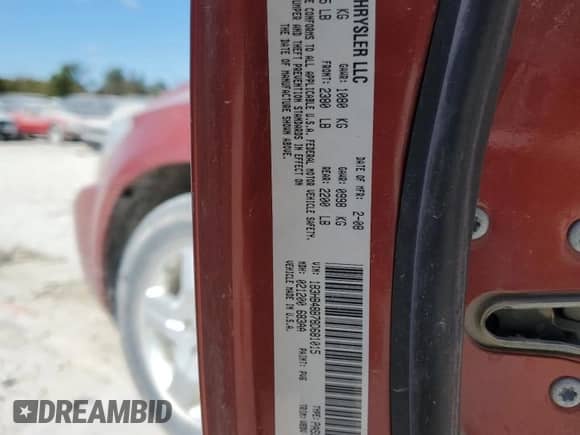 2008 Dodge Caliber SXT с VIN 1B3HB48B78D681015, выставлен на аукционе Copart как лот 75892274 с пробегом 174 508 миль миль и Списание • Salvage title. История ставок и продаж доступна на DreamBid. Изображение 15.