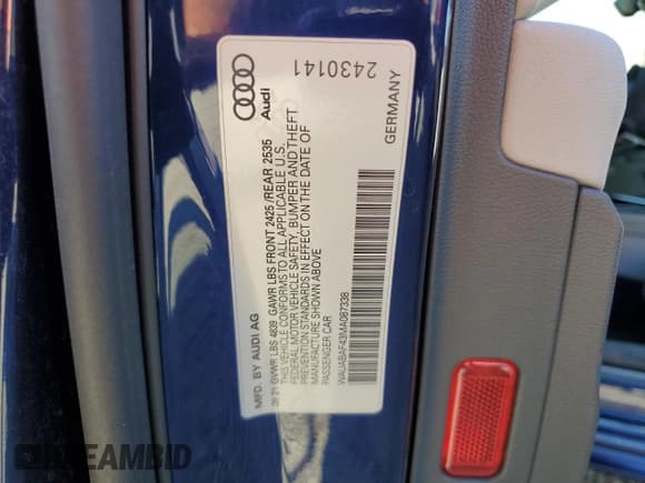 ✅ 2021 Audi A4 Premium • VIN: WAUABAF43MA087338 • Лот: 91064235. Опубликован ранее на Copart с пробегом 28 369 миль. Бесплатный доступ к архиву аукционных продаж из США и подробный отчёт об истории автомобиля на DreamBid. Изображение 12.