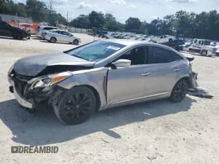 2013 Hyundai Azera with VIN KMHFG4JG6DA224829, listed as a Copart auction lot 71669555 with Not provided miles and Salvage title. Bid and sale history available at DreamBid. Image 1.