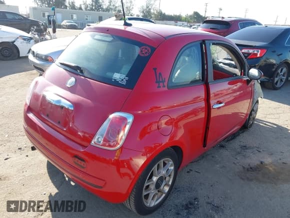 ✅ 2012 FIAT 500 Pop • VIN: 3C3CFFARXCT103174 • Lot: 42150397. Listed on IAAI with Not provided. Free auction sales archive from the USA and detailed vehicle history report at DreamBid. Image 4.