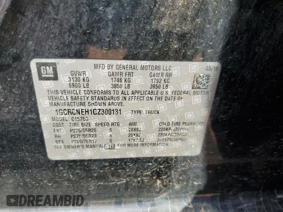 ✅ 2016 Chevrolet Silverado 1500 Work Truck • VIN: 1GCRCNEH1GZ300131 • Лот: 73801764. Опубликован ранее на Copart с пробегом 135 985 миль. Бесплатный доступ к архиву аукционных продаж из США и подробный отчёт об истории автомобиля на DreamBid. Изображение 12.