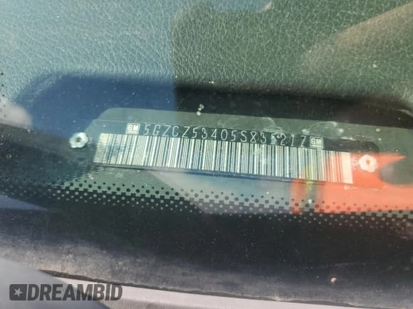 ✅ 2005 Saturn VUE • VIN: 5GZCZ53405S835217 • Lot: 67385435. Wystawiony na Copart z przebiegiem 80 250 mil. Bezpłatny archiwum sprzedaży aukcyjnych z USA i szczegółowy raport historii pojazdu na DreamBid. Zdjęcie 12.