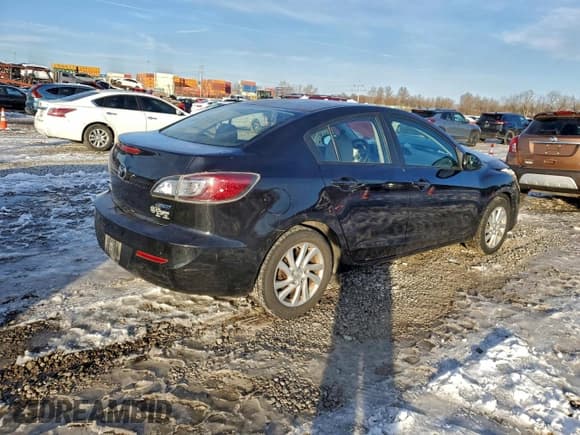 ✅ 2012 Mazda 3 i Touring • VIN: JM1BL1V75C1623401 • Lot: 95318115. Listed on Copart with 104,048 mi. Free auction sales archive from the USA and detailed vehicle history report at DreamBid. Image 3.