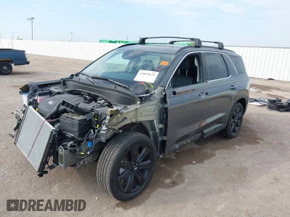 2025 Hyundai Palisade XRT with VIN KM8R34GE6SU892057, listed as a IAAI auction lot 43053676 with 5,498 mi miles and . Bid and sale history available at DreamBid. Image 2.