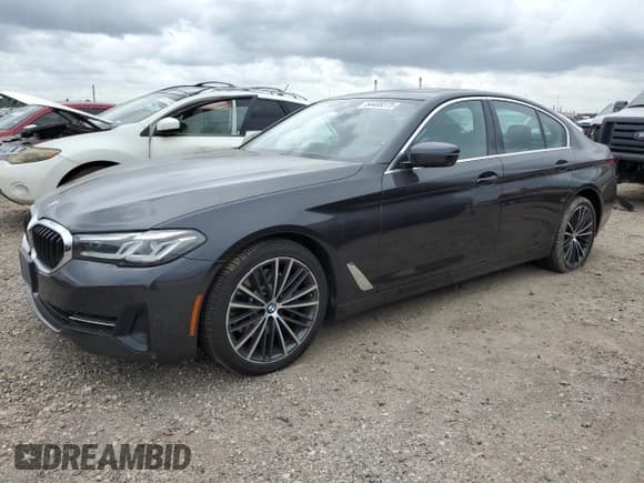 ✅ 2021 BMW 5 Series 530i • VIN: WBA53BH08MWW96605 • Lot: 54408375. Listed on Copart with 83,698 mi. Free auction sales archive from the USA and detailed vehicle history report at DreamBid. Image 1.