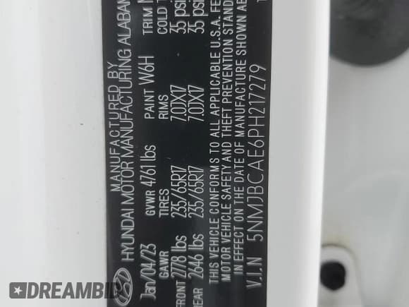 ✅ 2023 Hyundai Tucson SEL • VIN: 5NMJBCAE6PH217279 • Lot: 67725604. Wystawiony na Copart z przebiegiem 42 553 mil. Bezpłatny archiwum sprzedaży aukcyjnych z USA i szczegółowy raport historii pojazdu na DreamBid. Zdjęcie 14.