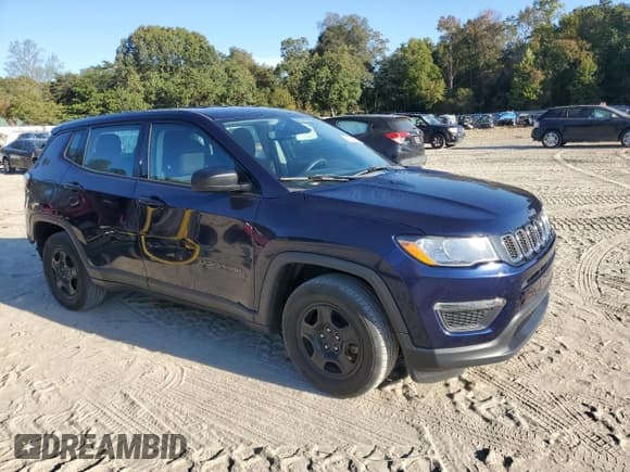 ✅ 2020 Jeep Compass Sport • VIN: 3C4NJCAB6LT220058 • Lot: 85564355. Listed on Copart with 76,622 mi. Free auction sales archive from the USA and detailed vehicle history report at DreamBid. Image 4.
