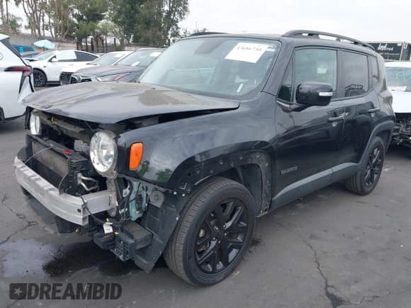 ✅ 2016 Jeep Renegade Latitude • VIN: ZACCJBBTXGPC88790 • Lot: 43686730. Listed on IAAI with 109,383 mi. Free auction sales archive from the USA and detailed vehicle history report at DreamBid. Image 2.